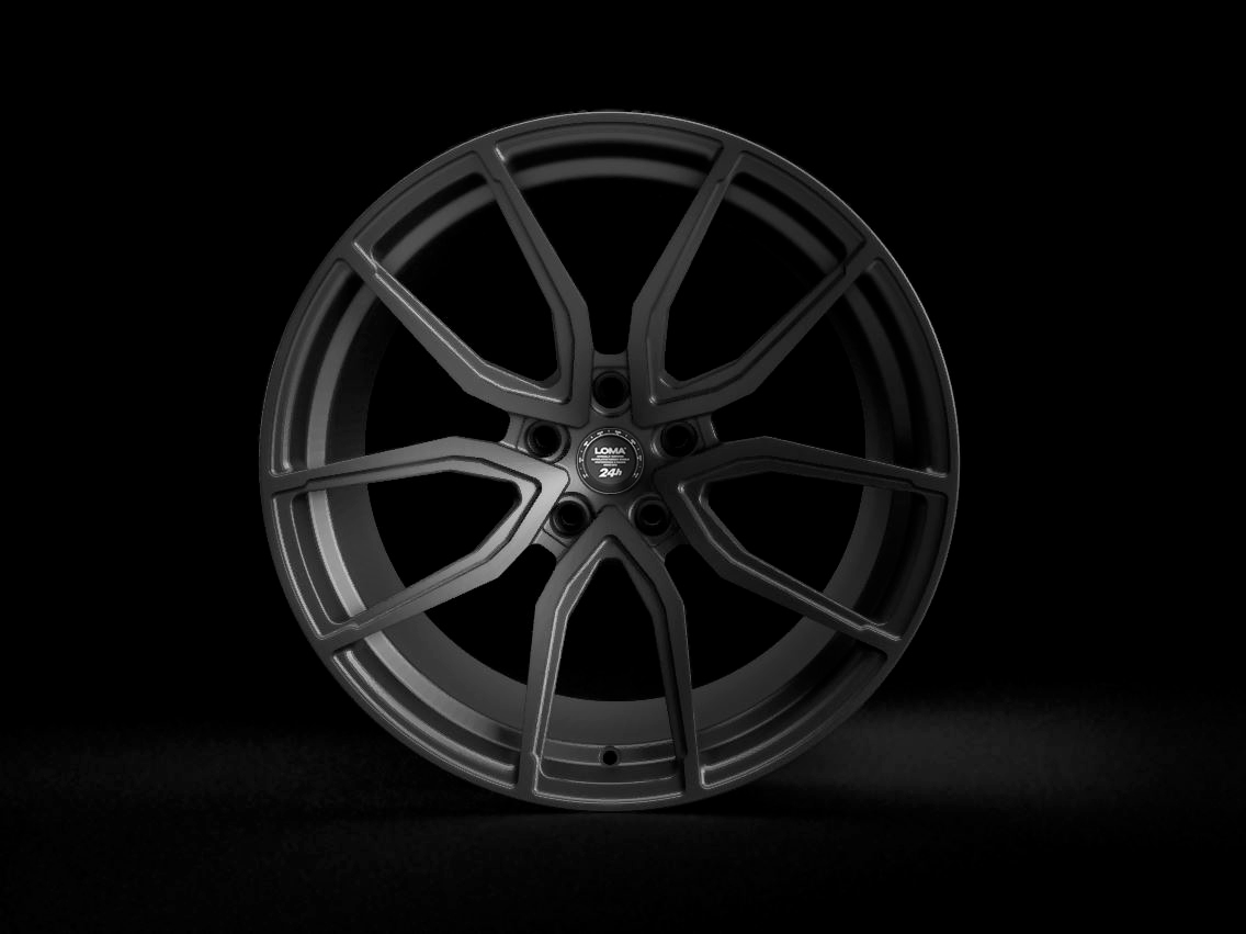 RS1-SL Custom Forged Wheel in beluga black by LOMA image.