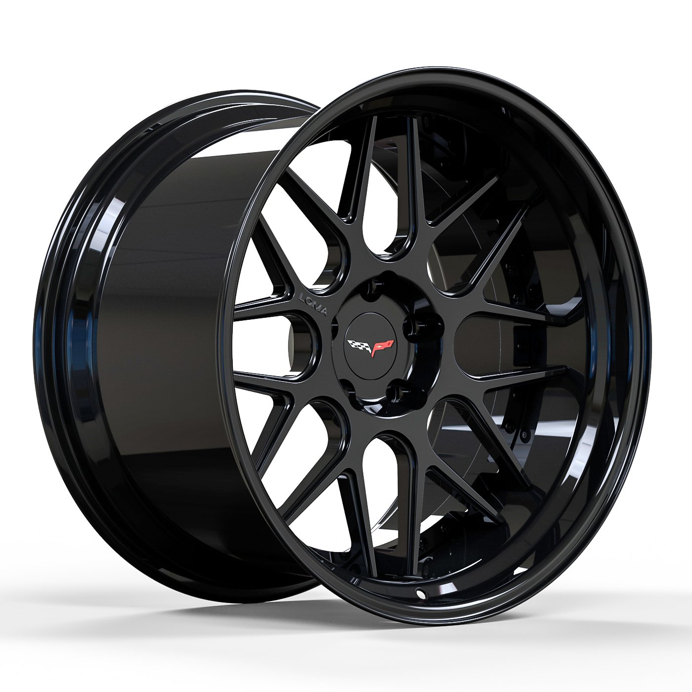 Corvette GTC 3 Piece Custom Forged Wheels image.